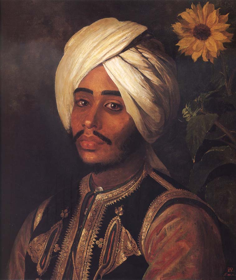 Portrait of a Young Man with Sunflower